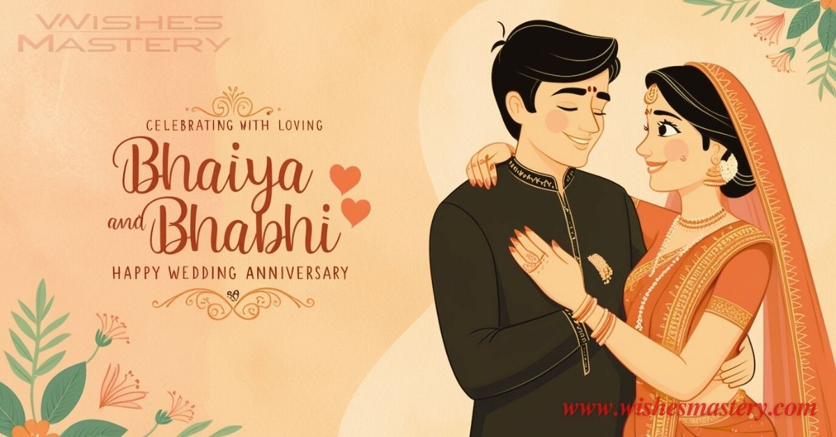 You are currently viewing 220+ Heartfelt Wedding Anniversary Wishes for Bhaiya Bhabhi