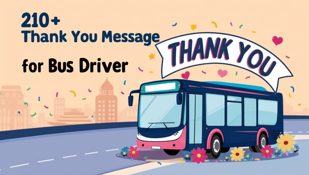 210+ Thank You Message For Bus Driver 1