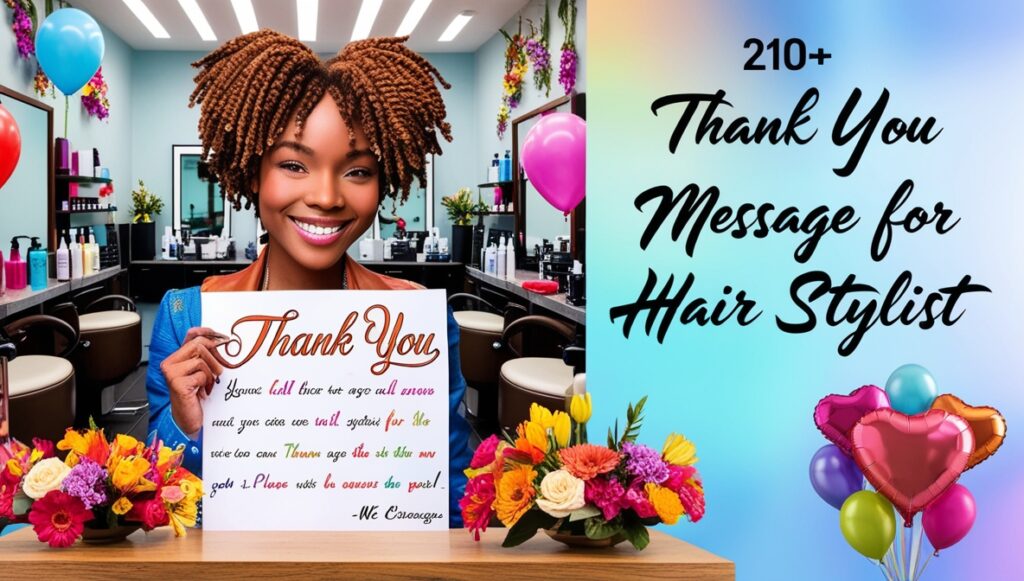 210+ Thank You Message for Hair Stylist 1