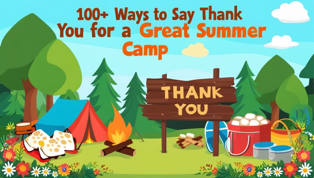 100+ Ways to Say “Thank You for a Great Summer Camp” 1