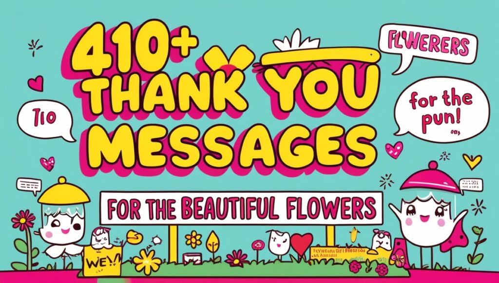 410+ Thank You Messages for the Beautiful Flowers 1
