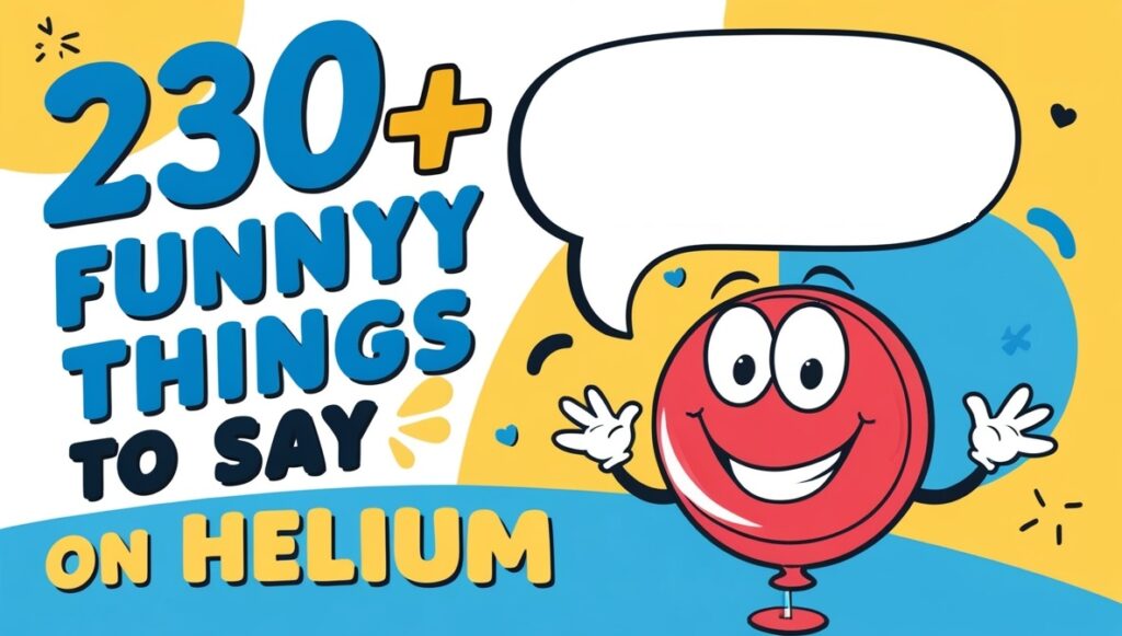 230+ Funny Things to Say on Helium 2