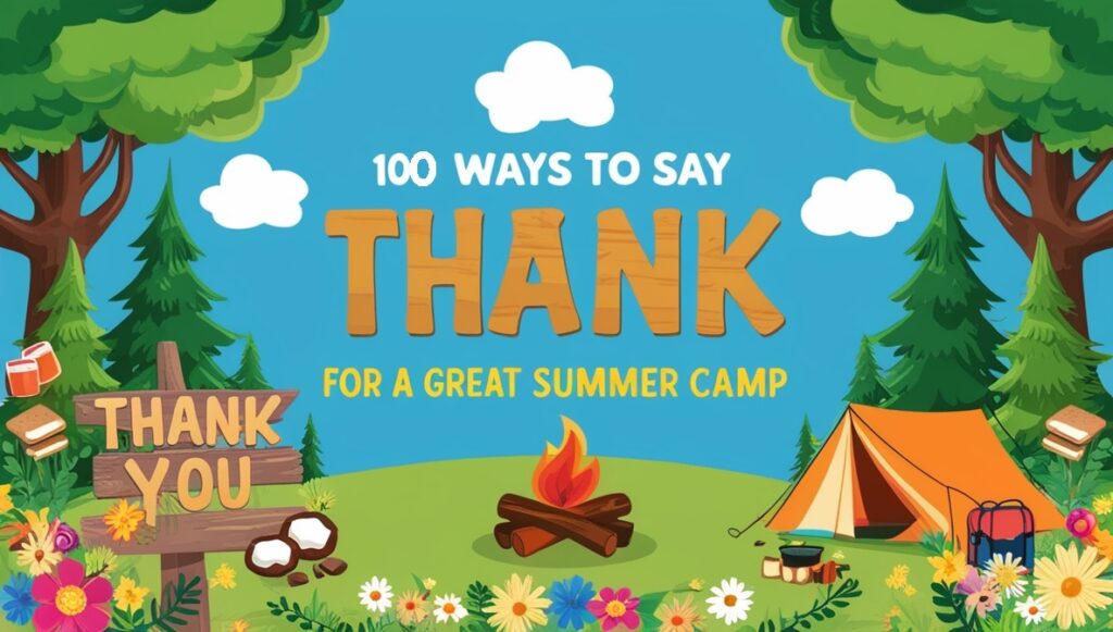 100+ Ways to Say “Thank You for a Great Summer Camp” 2