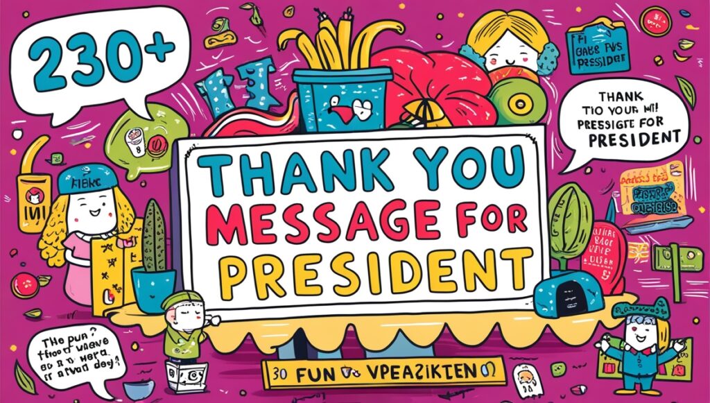 230+ Thank You Message for President 2