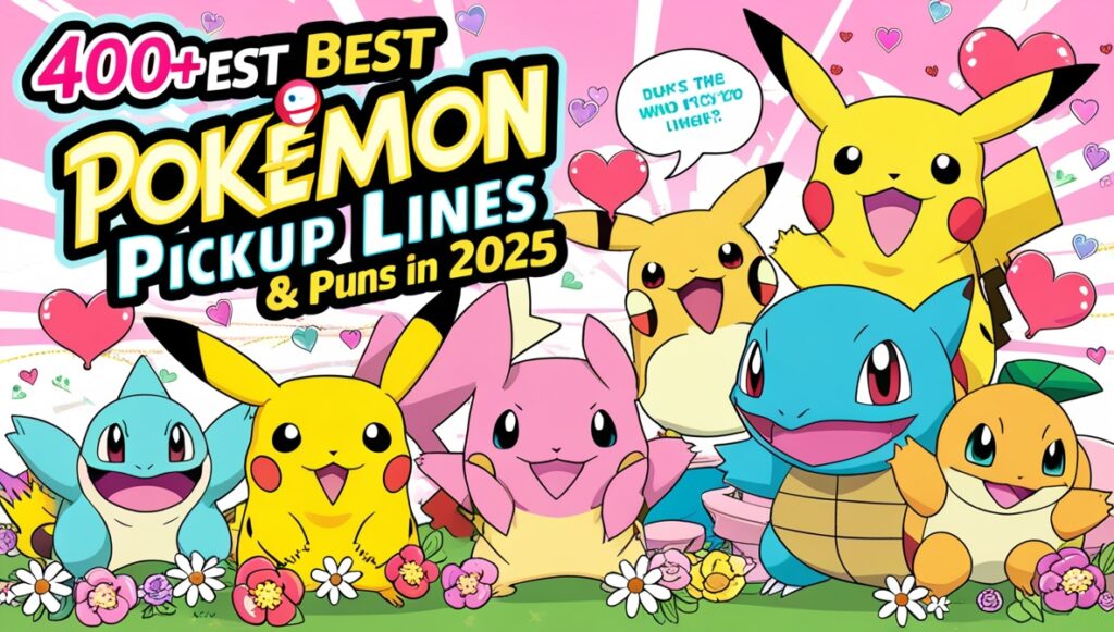 400+ Best Pokemon Pickup Lines & Puns in 2025 2
