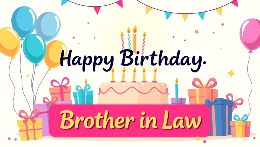 130+ Birthday Wishes for Brother in Law 1