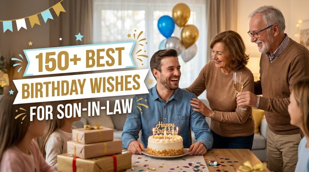 150+ Best Birthday Wishes for Son in Law 1