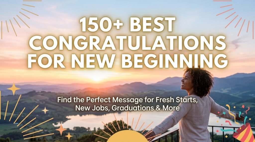 150+ Best Congratulations for New Beginning 1