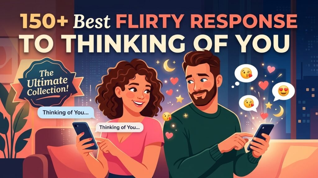 150+ Best Flirty Response to Thinking of You 1