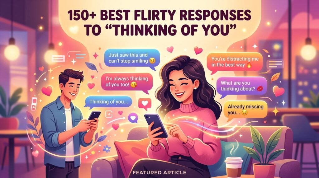 150+ Best Flirty Response to Thinking of You 3