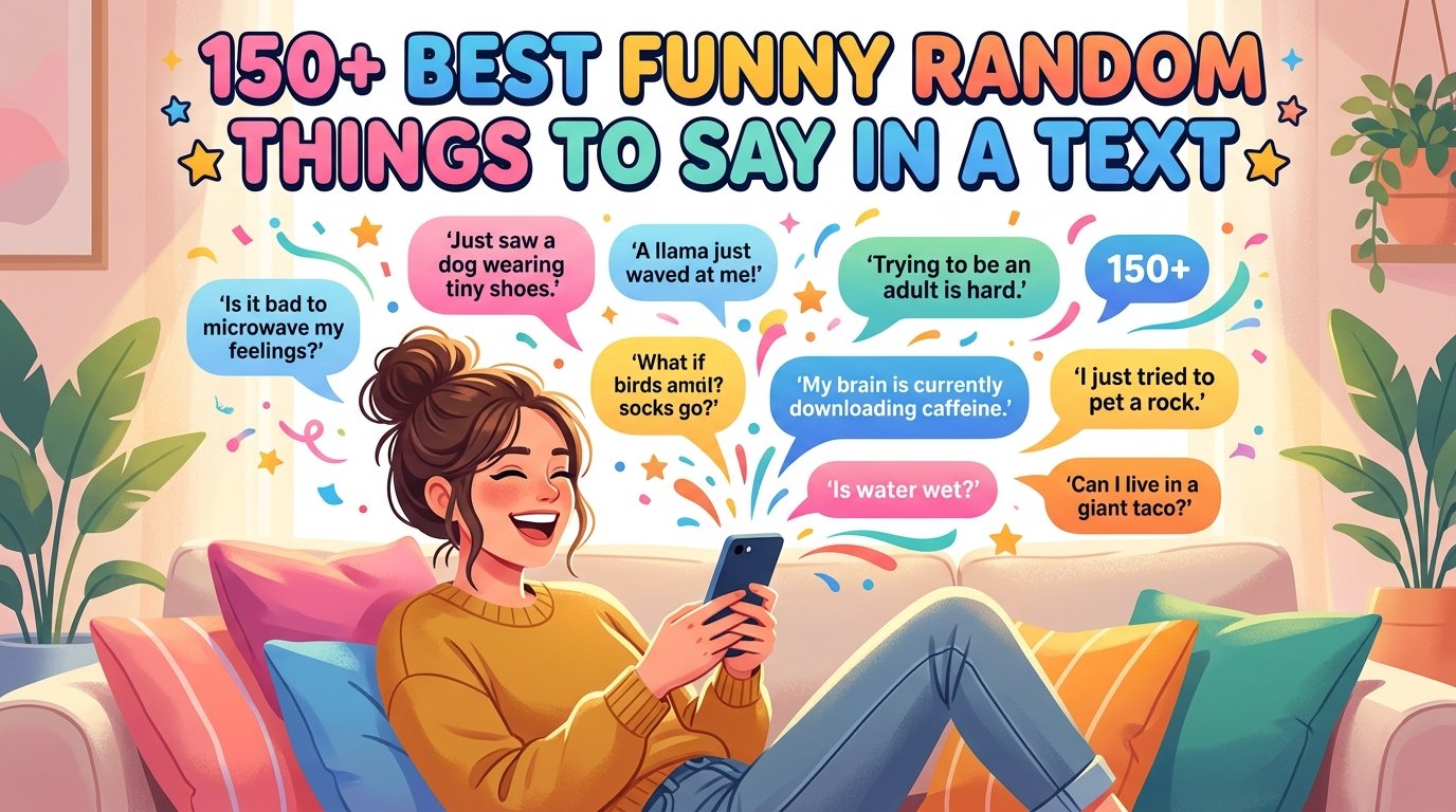 150+ Best Funny Random Things to Say in a Text - Pozy Magazine