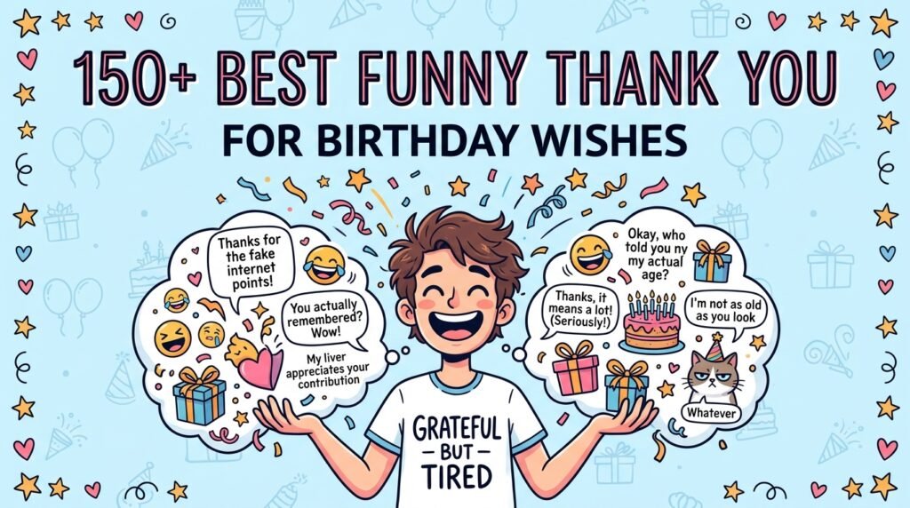 150+ Best Funny Thank You for Birthday Wishes 2