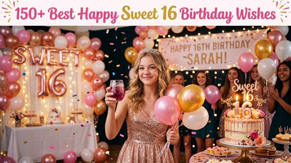 150+ Best Happy Sweet 16 Birthday Wishes 1