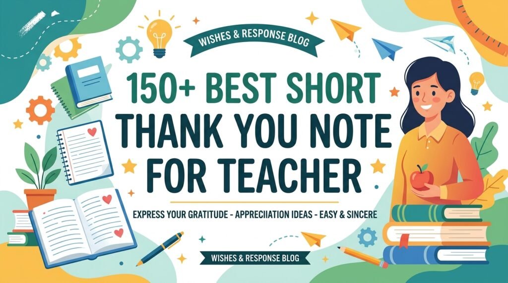 150+ Best Short Thank You Note for Teacher 2