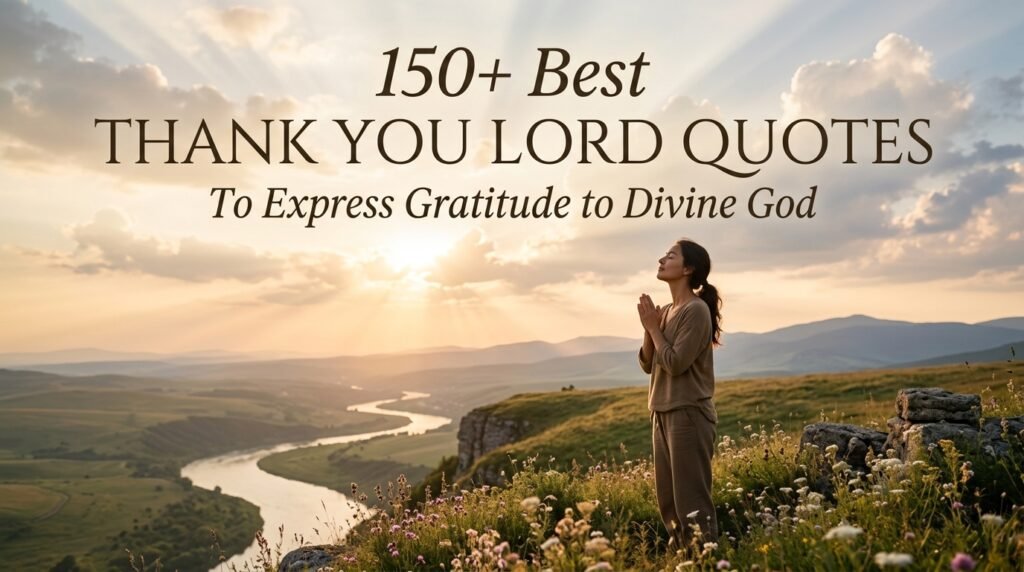 150+ Best Thank You Lord Quotes to Express Gratitude to Divine God 1