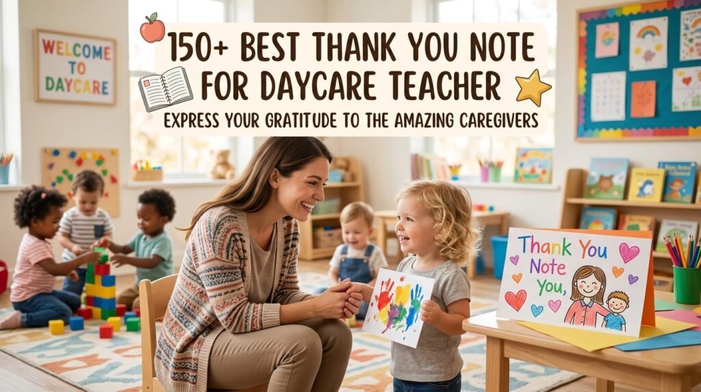 150+ Best Thank You Note for Daycare Teacher 3