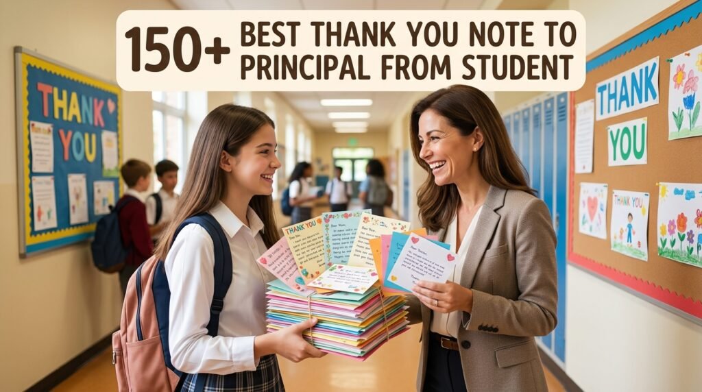 150+ Best Thank You Note to Principal from Student 1