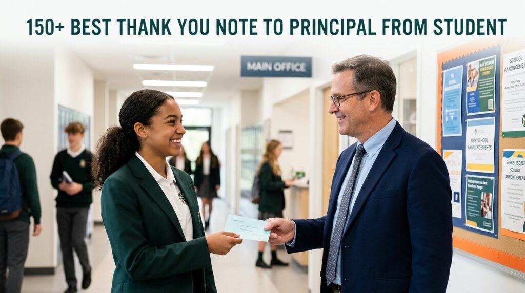 150+ Best Thank You Note to Principal from Student 3