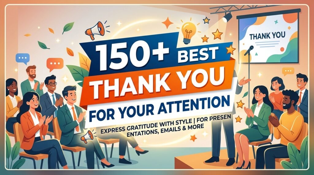 150+ Best Thank You for Your Attention 1
