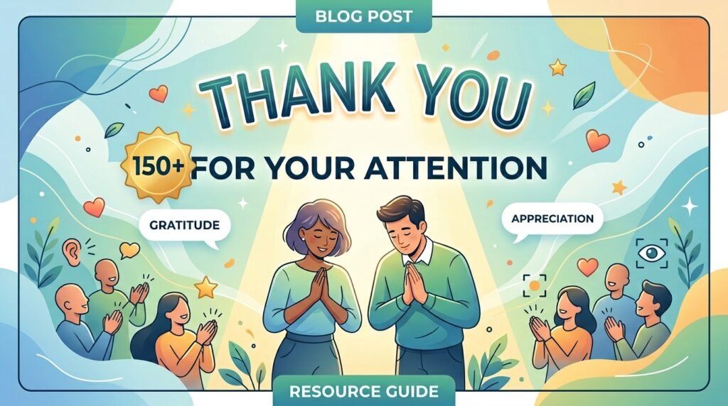 150+ Best Thank You for Your Attention 3