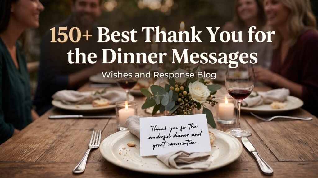 150+ Best Thank You for the Dinner Messages 1