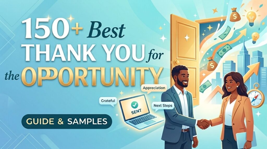 150+ Best Thank You for the Opportunity 3