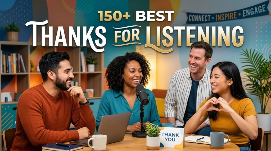 150+ Best Thanks for Listening 3