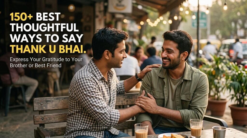 150+ Best Thoughtful Ways to Say Thank U Bhai 1