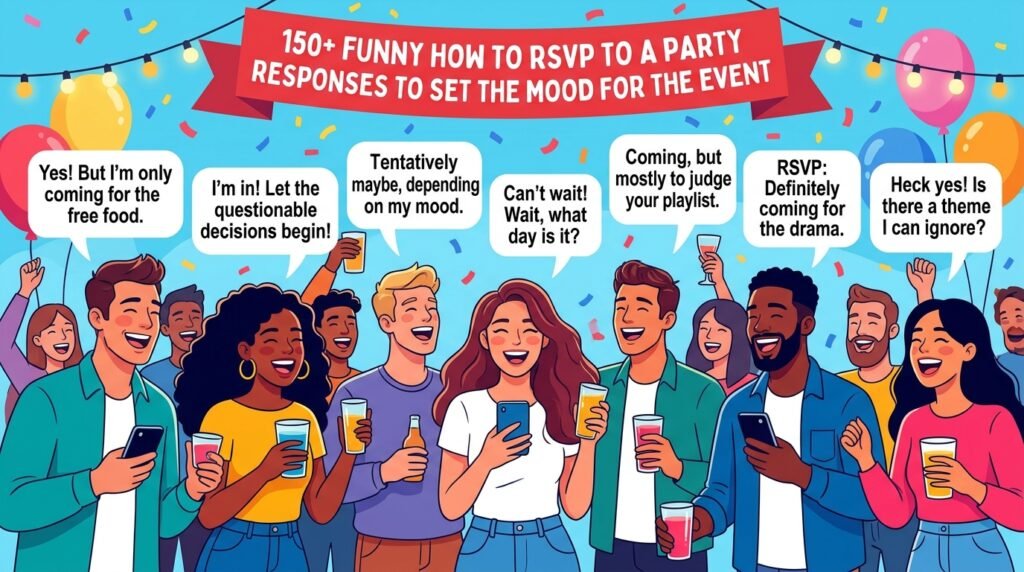 150+ Funny How to RSVP to a Party Responses to Set the Mood for the Event 1