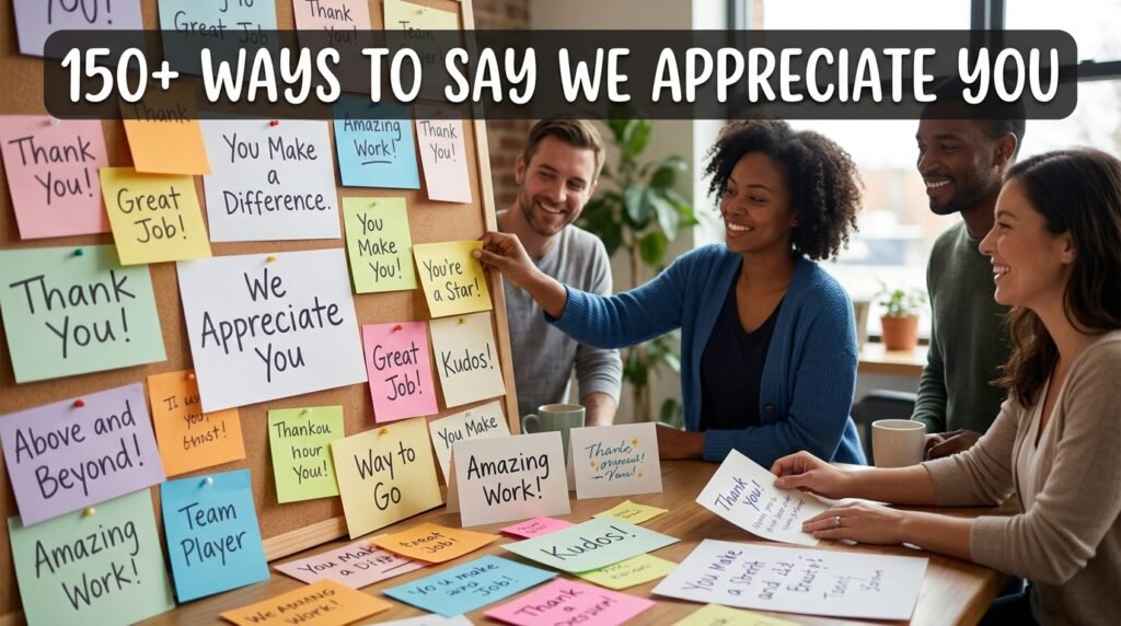 150+ Ways to Say We Appreciate You 2