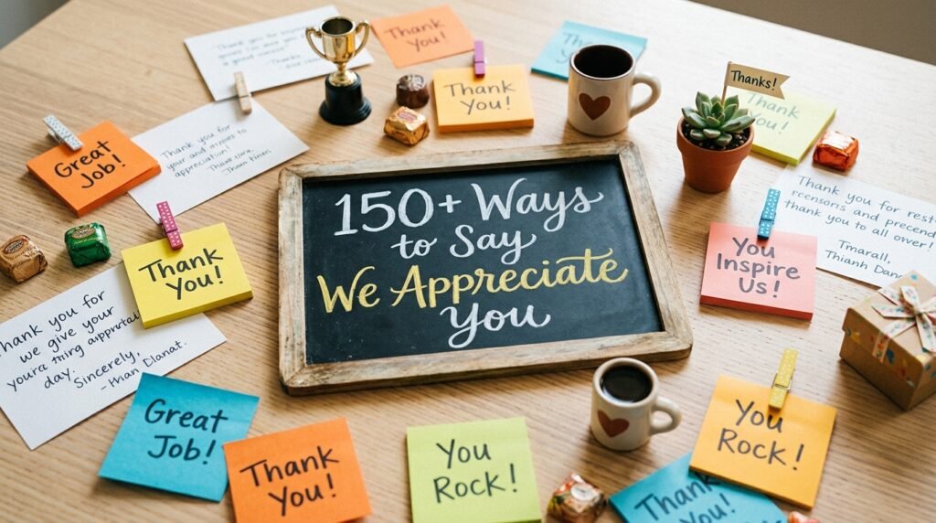 150+ Ways to Say We Appreciate You 3