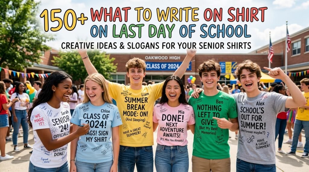 150+ What to Write on Shirt on Last Day of School 3