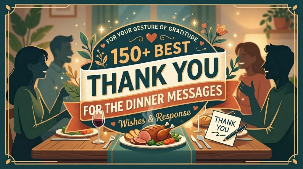 150+ Best Thank You for the Dinner Messages 2