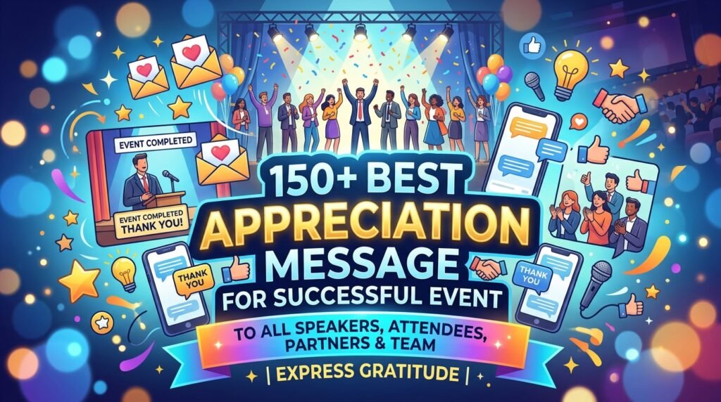 150+ Best Appreciation Message for Successful Event 1