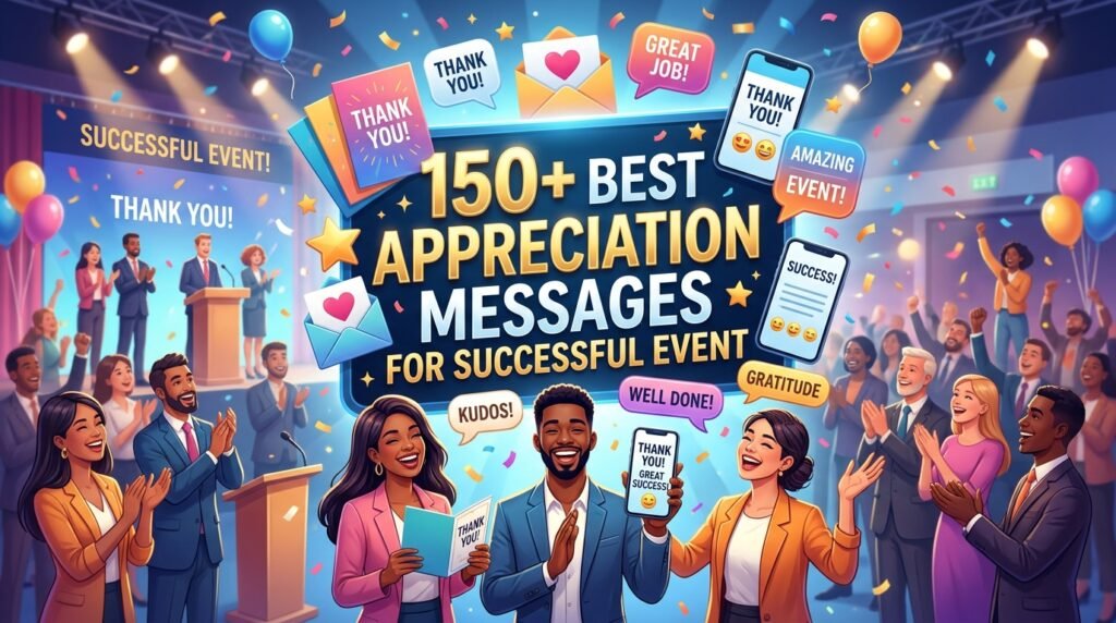 150+ Best Appreciation Message for Successful Event 2