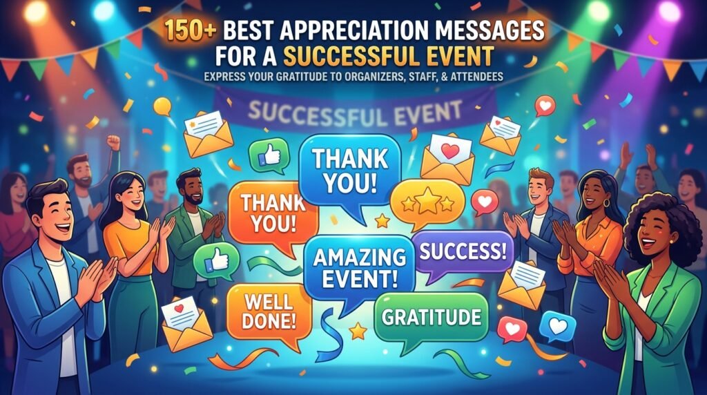 150+ Best Appreciation Message for Successful Event 3