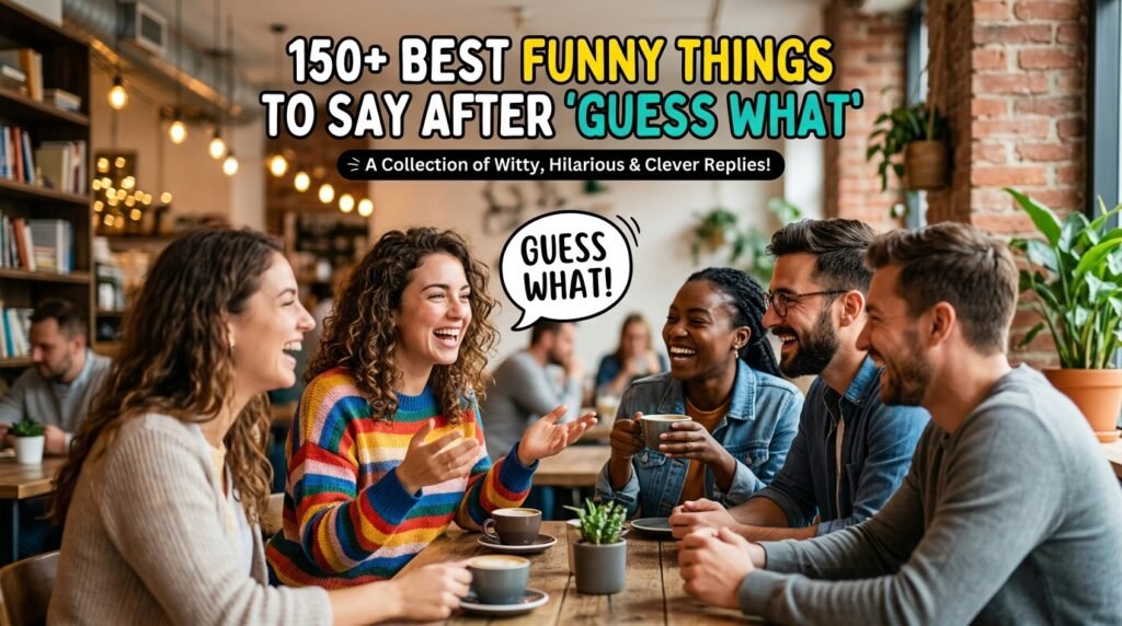 150+ Best Funny Things to Say After Guess What 2