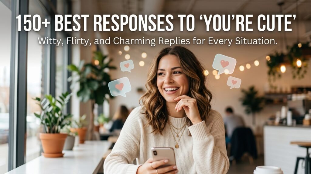 150+ Best Responses to You’re Cute 3