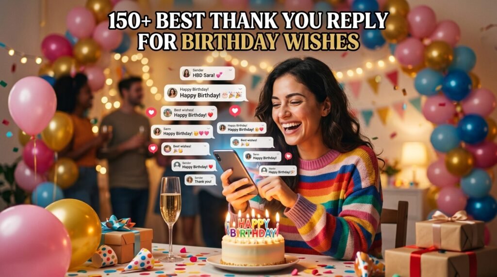 150+ Best Thank You Reply for Birthday Wishes 2