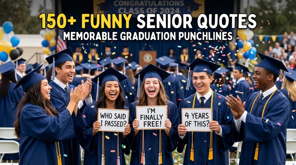 150+ Funny Senior Quotes Memorable Graduation Punchlines 2