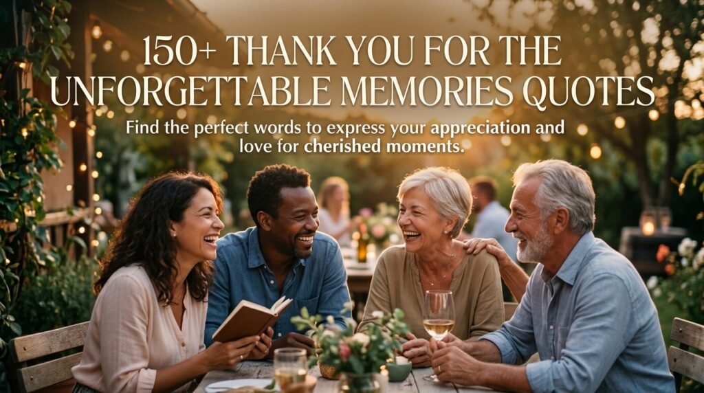 150+ Thank You for the Unforgettable Memories Quotes 1