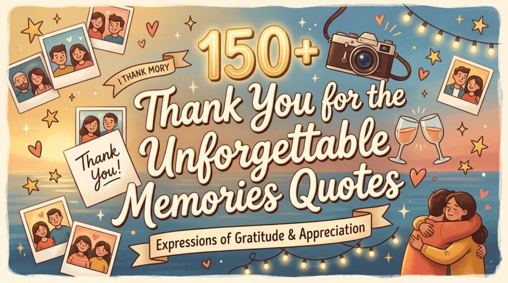 150+ Thank You for the Unforgettable Memories Quotes 2
