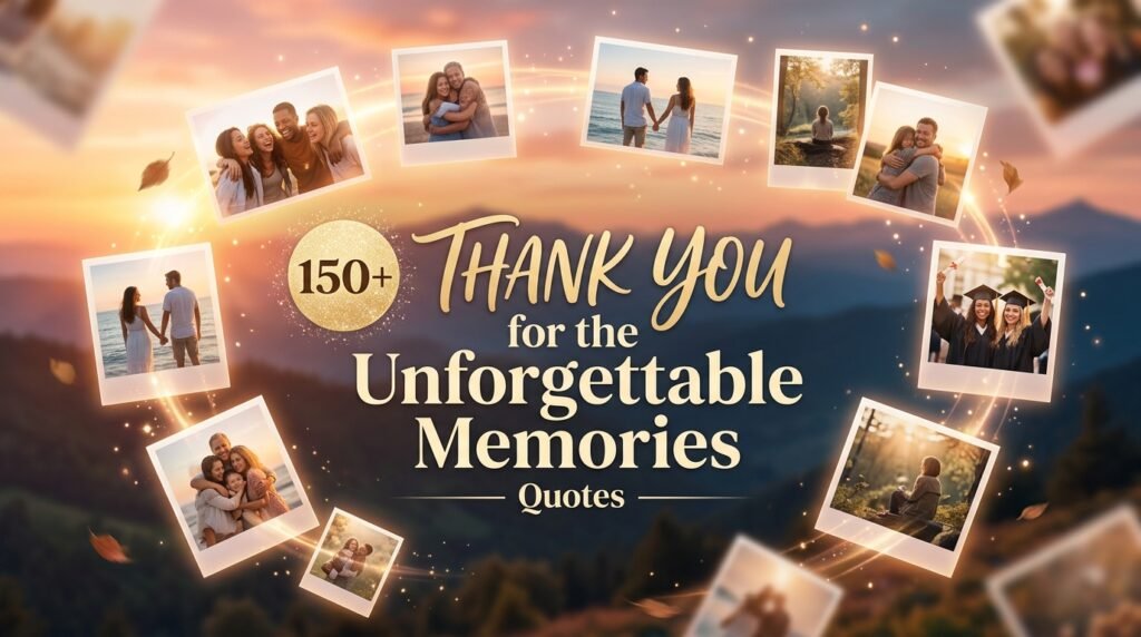 150+ Thank You for the Unforgettable Memories Quotes 3