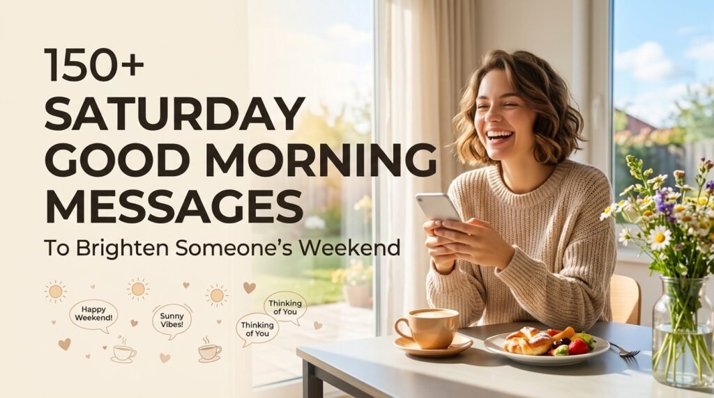 150+ Saturday Good Morning Messages to Brighten Someone's Weekend 1