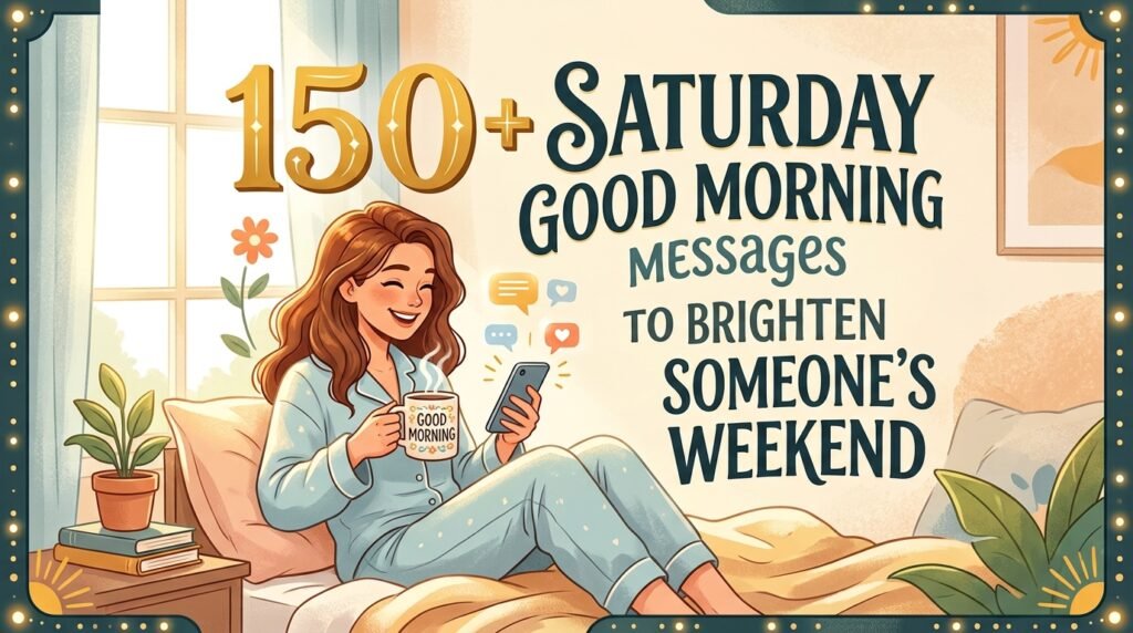 150+ Saturday Good Morning Messages to Brighten Someone's Weekend 3