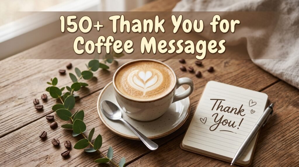 150+ Thank You for Coffee Messages: Heartfelt Words for Every Cup Shared 1