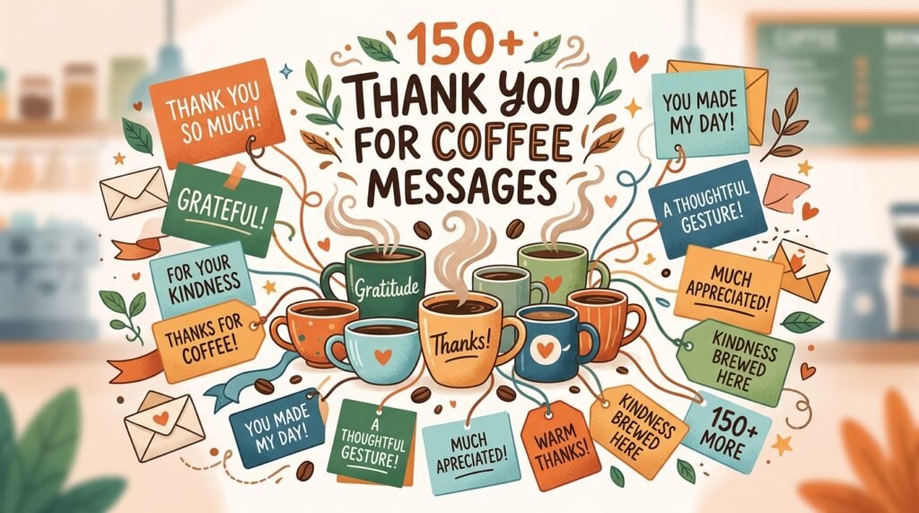 150+ Thank You for Coffee Messages: Heartfelt Words for Every Cup Shared 2