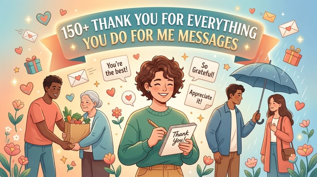 150+ Thank You for Everything You Do for Me Messages 1