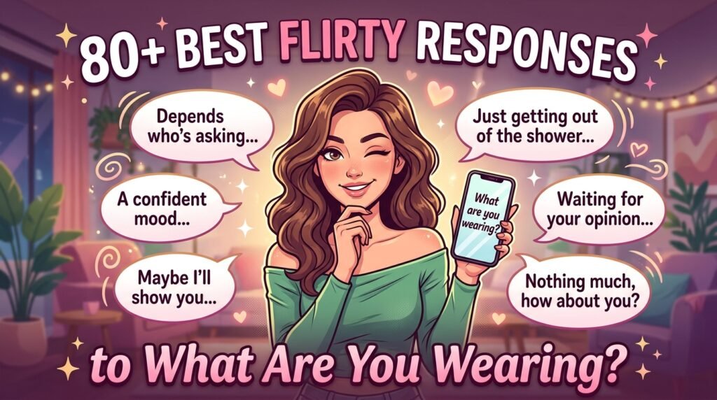 80+ Best Flirty Responses to What Are You Wearing 1