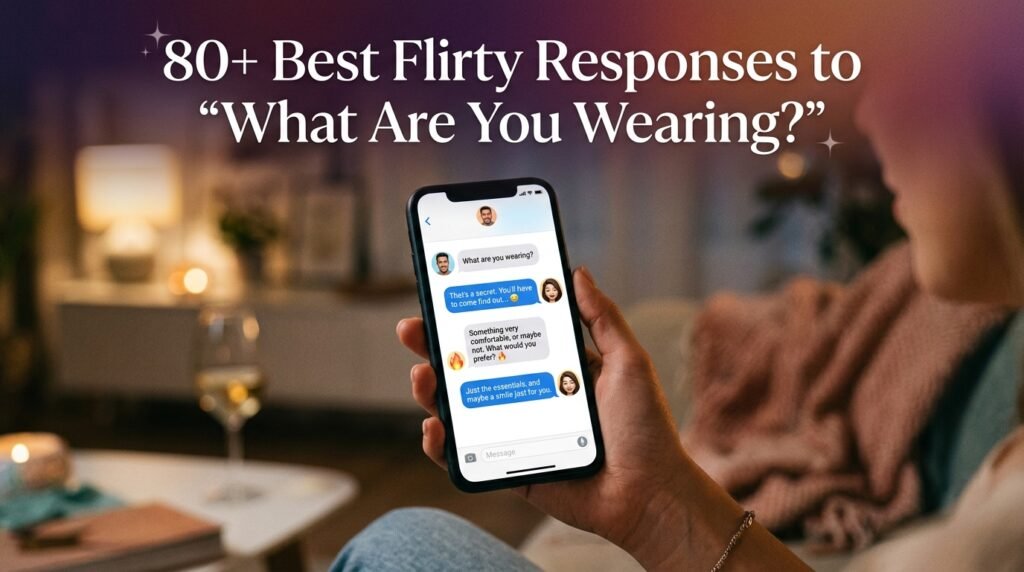 80+ Best Flirty Responses to What Are You Wearing 2